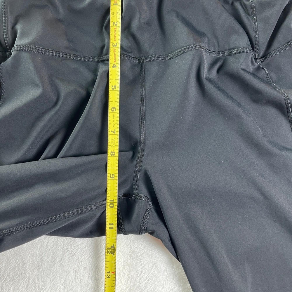 Lululemon Fast & Free Nulux High Rise 7/8 Leggings Black Pockets Womens 16 - Picture 3 of 8
